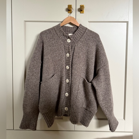 Babaa Sweaters - Babaa Cardigan no11 Dark Mist